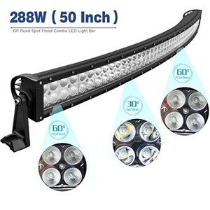 50inch 288W Curved LED Light Bar Offroad Combo 4D